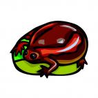 Red frog, decals stickers