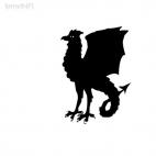 Dragon medieval myth, decals stickers