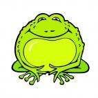 Green toad, decals stickers