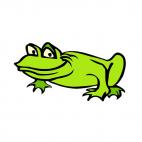 Green frog, decals stickers