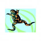 Frog jumping, decals stickers