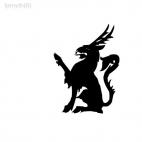 Dragon medieval myth, decals stickers