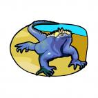 Blue iguana, decals stickers