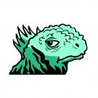 Iguana face, decals stickers