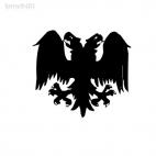 Two heads bird medieval myth, decals stickers