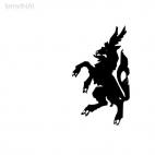 Dragon medieval myth, decals stickers