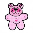 Pink bear, decals stickers