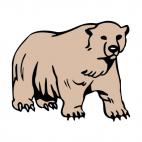 Grizzly bear, decals stickers