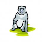 Baboon, decals stickers