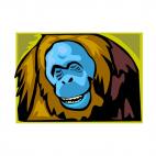 Baboon, decals stickers