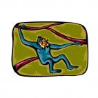 Ape moving trough trees, decals stickers