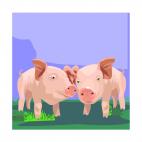Pigs, decals stickers
