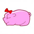 Female pig, decals stickers