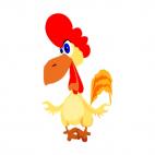 Chicken scared, decals stickers