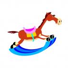 Rocking horse, decals stickers