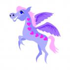 Horse with wings, decals stickers