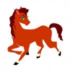 Female horse, decals stickers