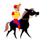 Horse racing, decals stickers