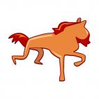 Horse silhouette, decals stickers