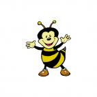 Happy bee, decals stickers