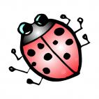 Ladybug, decals stickers