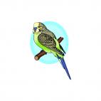 Lovebird on a twig, decals stickers