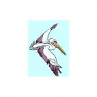 Pelican flying, decals stickers