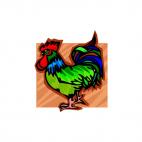 Rooster, decals stickers