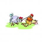 Roosters fowl, decals stickers