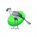 Secretary bird, decals stickers