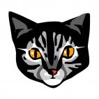 Cat face, decals stickers