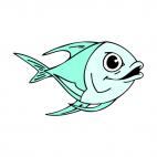 Angelfish with self-esteem, decals stickers