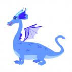 Blue dragon, decals stickers
