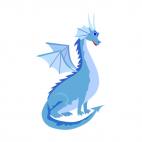 Blue dragon, decals stickers