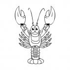 Happy lobster, decals stickers