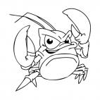 Angry crab, decals stickers