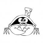 Crab with chimney, decals stickers