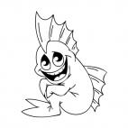 Shy fish, decals stickers