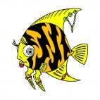 Punk fish, decals stickers