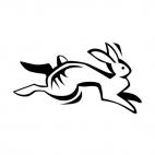 Rabbit running, decals stickers