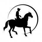 Horse racing logo, decals stickers