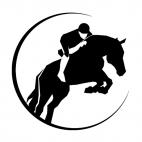 Horse racing logo, decals stickers