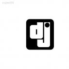 DJ music, decals stickers