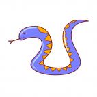 Blue snake, decals stickers