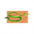 Green snake, decals stickers