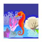 Seahorse, decals stickers