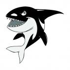 Angry orca, decals stickers