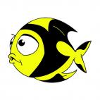 Angelfish with big eyes, decals stickers