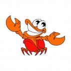 Happy crab , decals stickers