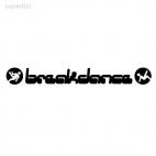 Breakdance break dance music, decals stickers